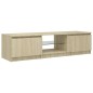 vidaXL Mobile Porta TV con Luci LED Rovere Sonoma 140x40x35,5 cm vidaXL Mobile Porta TV con Luci LED Rovere Sonoma 140x40x35,5 cm