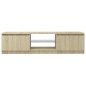 vidaXL Mobile Porta TV con Luci LED Rovere Sonoma 140x40x35,5 cm vidaXL Mobile Porta TV con Luci LED Rovere Sonoma 140x40x35,5 cm