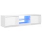 vidaXL Mobile Porta TV con Luci LED Bianco Lucido 140x40x35,5 cm vidaXL Mobile Porta TV con Luci LED Bianco Lucido 140x40x35,5 cm