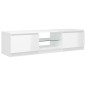 vidaXL Mobile Porta TV con Luci LED Bianco Lucido 140x40x35,5 cm vidaXL Mobile Porta TV con Luci LED Bianco Lucido 140x40x35,5 cm
