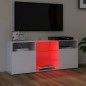 vidaXL Mobile Porta TV con Luci LED Bianco Lucido 120x30x50 cm vidaXL Mobile Porta TV con Luci LED Bianco Lucido 120x30x50 cm