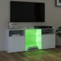 vidaXL Mobile Porta TV con Luci LED Bianco Lucido 120x30x50 cm vidaXL Mobile Porta TV con Luci LED Bianco Lucido 120x30x50 cm