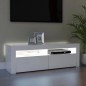 vidaXL Mobile Porta TV con Luci LED Bianco 120x35x40 cm vidaXL Mobile Porta TV con Luci LED Bianco 120x35x40 cm