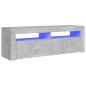 vidaXL Mobile Porta TV con Luci LED Grigio Cemento 120x35x40 cm vidaXL Mobile Porta TV con Luci LED Grigio Cemento 120x35x40 cm