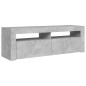 vidaXL Mobile Porta TV con Luci LED Grigio Cemento 120x35x40 cm vidaXL Mobile Porta TV con Luci LED Grigio Cemento 120x35x40 cm