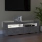 vidaXL Mobile Porta TV con Luci LED Grigio Cemento 120x35x40 cm vidaXL Mobile Porta TV con Luci LED Grigio Cemento 120x35x40 cm