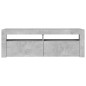 vidaXL Mobile Porta TV con Luci LED Grigio Cemento 120x35x40 cm vidaXL Mobile Porta TV con Luci LED Grigio Cemento 120x35x40 cm