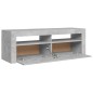 vidaXL Mobile Porta TV con Luci LED Grigio Cemento 120x35x40 cm vidaXL Mobile Porta TV con Luci LED Grigio Cemento 120x35x40 cm