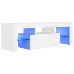 vidaXL Mobile Porta TV con Luci LED Bianco 120x35x40 cm