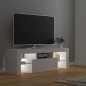 vidaXL Mobile Porta TV con Luci LED Bianco 120x35x40 cm vidaXL Mobile Porta TV con Luci LED Bianco 120x35x40 cm