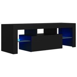 vidaXL Mobile Porta TV con Luci LED Nero 120x35x40 cm