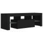 vidaXL Mobile Porta TV con Luci LED Nero 120x35x40 cm vidaXL Mobile Porta TV con Luci LED Nero 120x35x40 cm