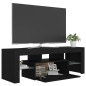 vidaXL Mobile Porta TV con Luci LED Nero 120x35x40 cm vidaXL Mobile Porta TV con Luci LED Nero 120x35x40 cm