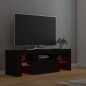 vidaXL Mobile Porta TV con Luci LED Nero 120x35x40 cm vidaXL Mobile Porta TV con Luci LED Nero 120x35x40 cm