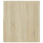vidaXL Mobile Porta TV con Luci LED Rovere Sonoma 120x35x40 cm