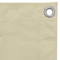 Paravento da Balcone Crema 75x500 cm Tessuto Oxford Paravento da Balcone Crema 75x500 cm Tessuto Oxford