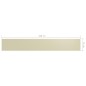 Paravento da Balcone Crema 75x500 cm Tessuto Oxford Paravento da Balcone Crema 75x500 cm Tessuto Oxford
