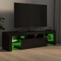 vidaXL Mobile Porta TV con Luci LED Nero Lucido 140x36,5x40 cm vidaXL Mobile Porta TV con Luci LED Nero Lucido 140x36,5x40 cm
