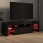 vidaXL Mobile Porta TV con Luci LED Nero Lucido 140x36,5x40 cm vidaXL Mobile Porta TV con Luci LED Nero Lucido 140x36,5x40 cm