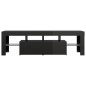 vidaXL Mobile Porta TV con Luci LED Nero Lucido 140x36,5x40 cm vidaXL Mobile Porta TV con Luci LED Nero Lucido 140x36,5x40 cm
