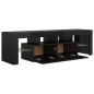 vidaXL Mobile Porta TV con Luci LED Nero Lucido 140x36,5x40 cm vidaXL Mobile Porta TV con Luci LED Nero Lucido 140x36,5x40 cm