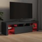 vidaXL Mobile Porta TV con Luci LED Grigio Lucido 140x36,5x40 cm vidaXL Mobile Porta TV con Luci LED Grigio Lucido 140x36,5x40 cm