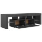 vidaXL Mobile Porta TV con Luci LED Grigio Lucido 140x36,5x40 cm vidaXL Mobile Porta TV con Luci LED Grigio Lucido 140x36,5x40 cm