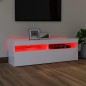 vidaXL Mobile Porta TV con Luci LED Bianco 120x35x40 cm vidaXL Mobile Porta TV con Luci LED Bianco 120x35x40 cm
