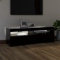vidaXL Mobile Porta TV con Luci LED Nero 120x35x40 cm vidaXL Mobile Porta TV con Luci LED Nero 120x35x40 cm