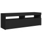 vidaXL Mobile Porta TV con Luci LED Nero 120x35x40 cm vidaXL Mobile Porta TV con Luci LED Nero 120x35x40 cm