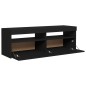 vidaXL Mobile Porta TV con Luci LED Nero 120x35x40 cm vidaXL Mobile Porta TV con Luci LED Nero 120x35x40 cm