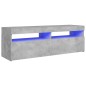vidaXL Mobile Porta TV con Luci LED Grigio Cemento 120x35x40 cm vidaXL Mobile Porta TV con Luci LED Grigio Cemento 120x35x40 cm