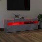 vidaXL Mobile Porta TV con Luci LED Grigio Cemento 120x35x40 cm vidaXL Mobile Porta TV con Luci LED Grigio Cemento 120x35x40 cm