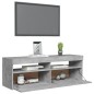 vidaXL Mobile Porta TV con Luci LED Grigio Cemento 120x35x40 cm vidaXL Mobile Porta TV con Luci LED Grigio Cemento 120x35x40 cm