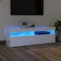 vidaXL Mobile Porta TV con Luci LED Bianco Lucido 120x35x40 cm vidaXL Mobile Porta TV con Luci LED Bianco Lucido 120x35x40 cm