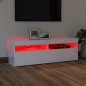 vidaXL Mobile Porta TV con Luci LED Bianco Lucido 120x35x40 cm vidaXL Mobile Porta TV con Luci LED Bianco Lucido 120x35x40 cm