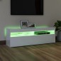 vidaXL Mobile Porta TV con Luci LED Bianco Lucido 120x35x40 cm vidaXL Mobile Porta TV con Luci LED Bianco Lucido 120x35x40 cm