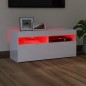 vidaXL Mobile Porta TV con Luci LED Bianco Lucido 90x35x40 cm vidaXL Mobile Porta TV con Luci LED Bianco Lucido 90x35x40 cm
