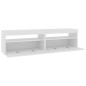 vidaXL Mobili Porta TV con Luci LED 2 pz Bianco 75x35x40 cm vidaXL Mobili Porta TV con Luci LED 2 pz Bianco 75x35x40 cm