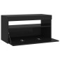 vidaXL Mobile Porta TV con Luci LED Nero 75x35x40 cm vidaXL Mobile Porta TV con Luci LED Nero 75x35x40 cm