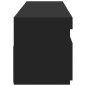 vidaXL Mobili Porta TV con Luci LED 2 pz Nero 75x35x40 cm