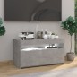 vidaXL Mobile Porta TV con Luci LED Grigio Cemento 75x35x40 cm vidaXL Mobile Porta TV con Luci LED Grigio Cemento 75x35x40 cm