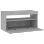vidaXL Mobile Porta TV con Luci LED Grigio Cemento 75x35x40 cm vidaXL Mobile Porta TV con Luci LED Grigio Cemento 75x35x40 cm