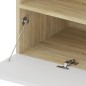 804402 vidaXL Armadietti TV 2 pz Luci LED Bianco e Sonoma 75x35x40 cm 804402 vidaXL Armadietti TV 2 pz Luci LED Bianco e Sonoma 75x35x40 cm