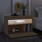 vidaXL Mobili Porta TV con LED 2 pz Rovere Sonoma 60x35x40 cm vidaXL Mobili Porta TV con LED 2 pz Rovere Sonoma 60x35x40 cm