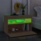 vidaXL Mobili Porta TV con LED 2 pz Rovere Sonoma 60x35x40 cm vidaXL Mobili Porta TV con LED 2 pz Rovere Sonoma 60x35x40 cm