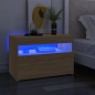 vidaXL Mobili Porta TV con LED 2 pz Rovere Sonoma 60x35x40 cm vidaXL Mobili Porta TV con LED 2 pz Rovere Sonoma 60x35x40 cm