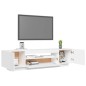 vidaXL Mobile Porta TV con Luci LED Bianco 160x35x40 cm vidaXL Mobile Porta TV con Luci LED Bianco 160x35x40 cm