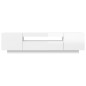 vidaXL Mobile Porta TV con Luci LED Bianco Lucido 160x35x40 cm vidaXL Mobile Porta TV con Luci LED Bianco Lucido 160x35x40 cm