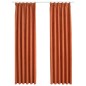 Tende Oscuranti con Ganci 2 pz Ruggine 140x245 cm Tende Oscuranti con Ganci 2 pz Ruggine 140x245 cm
